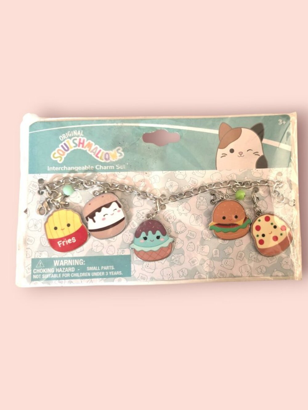 Squishmallows Adjustable Bracelet with Cute Food Characters - NWT